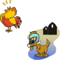 疯狂猜成语一只公鸡在叫，一条狗叼着骨头答案
