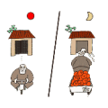 疯狂猜成语白天离开，晚上回来答案是什么？