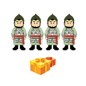 看图猜成语4个兵前面礼盒的答案是什么?