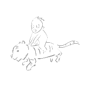 看图猜成语一个人骑在老虎上面的答案是什么?