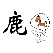 看图猜成语231关指着鹿字说是马的答案是什么?