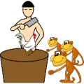 一个人在杀鸡 旁边几只猴子是什么成语
