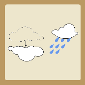 一朵云翻过来了，一朵云在下着雨。是什么成语