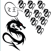 一条大龙 9条小龙父王是什么成语