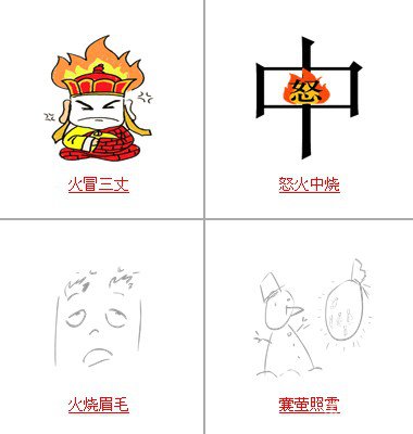 疯狂猜成语中所有和火有关的关卡答案