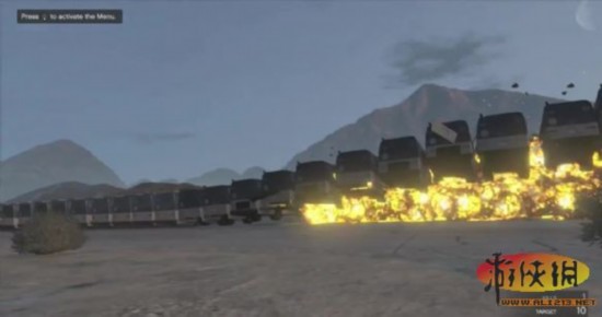 gta5巴士_蔚为壮观！《GTA5》特技飞车横跨28辆爆炸