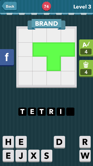 Green cubes or blocks.|Brand|icomania answers|icomania cheats