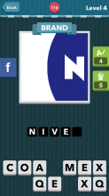 White “N” in blue background.|Brand|icomania answers|icom