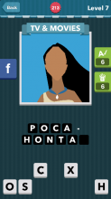 Tan girl with long dark hair and blue necklace.|TV&Movies|ico