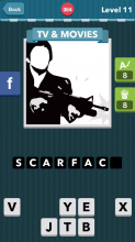 An outline of a man in black and white, holding a machine gun
