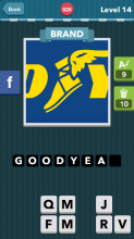 A yellow shoe with wings.|Brand|icomania answers|icomania che