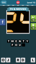 The orange numbers 2 and 4.|TV&Movies|icomania answers|icoman