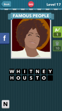 A woman with curly brown hair and a white suit on|Famous Pepo