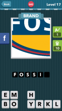 A yellow and blue background with white letters in the middle