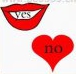 疯狂猜成语嘴里面YES，心NO是什么成语？