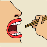 <b>一个人张着嘴拿着一双筷子猜一成语</b>