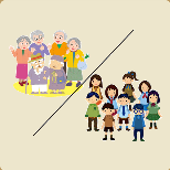 老人在一块小孩子在一块猜一成语