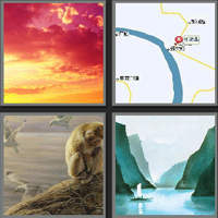 早发白帝城_看图拼字答案及图片