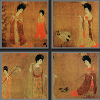 簪花仕女图_看图拼字答案及图片